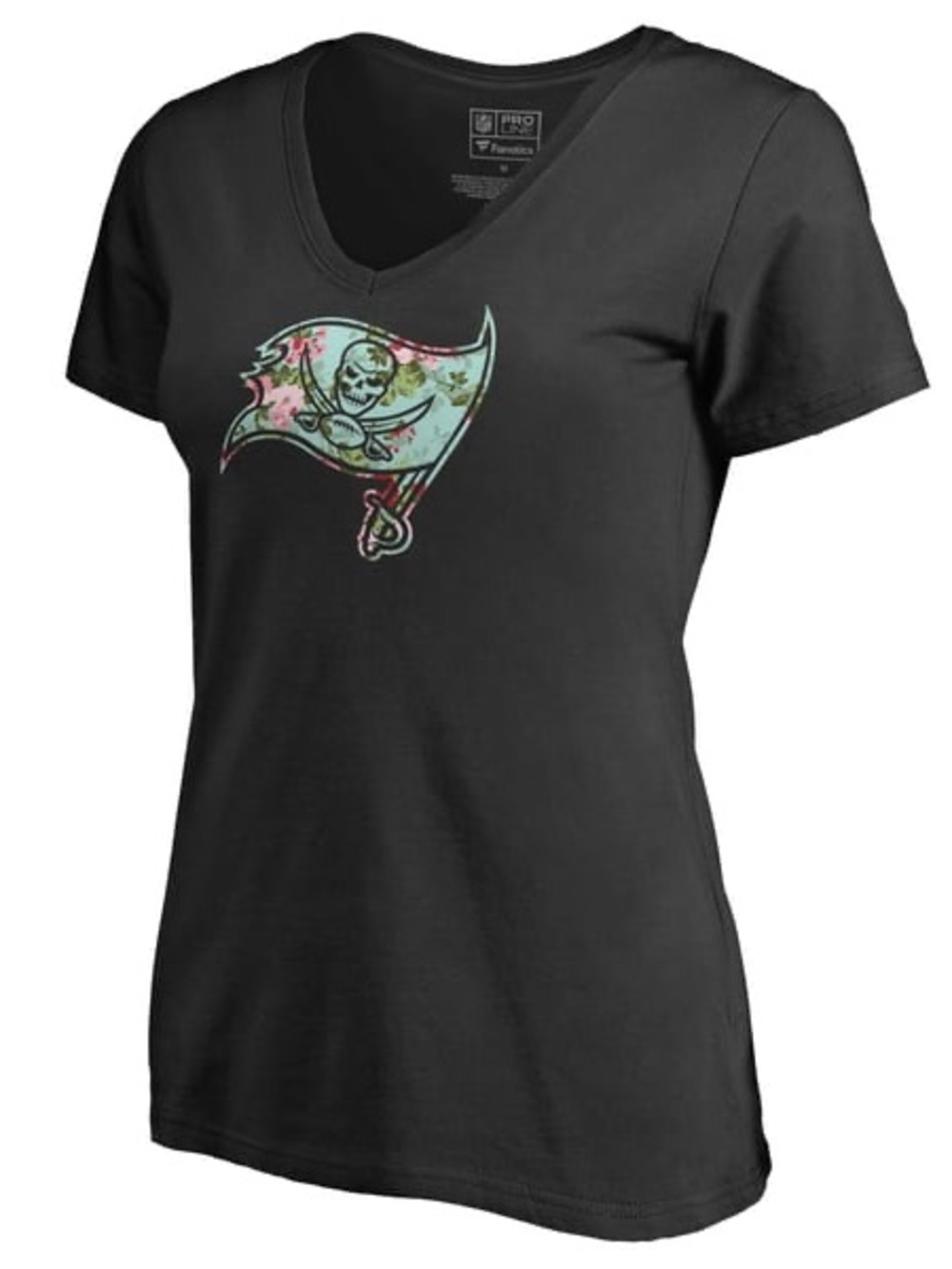 Tampa Bay Bucs Black V-Neck Tee